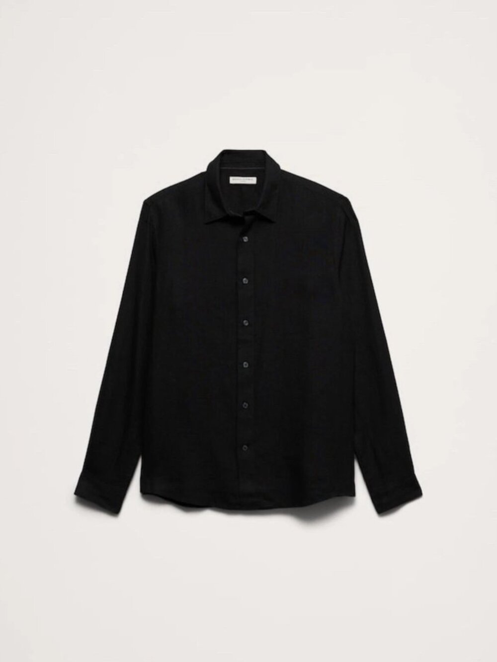 Banana Republic Standard Fit Linen Shirt Men Black Casual Shirt - NWT